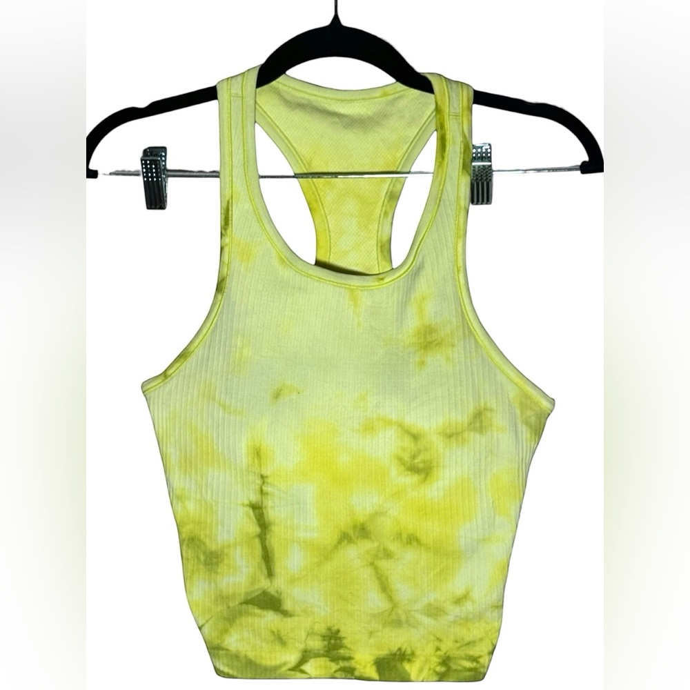 Lululemon Ebb to Street Cropped Tank Marbled Dye